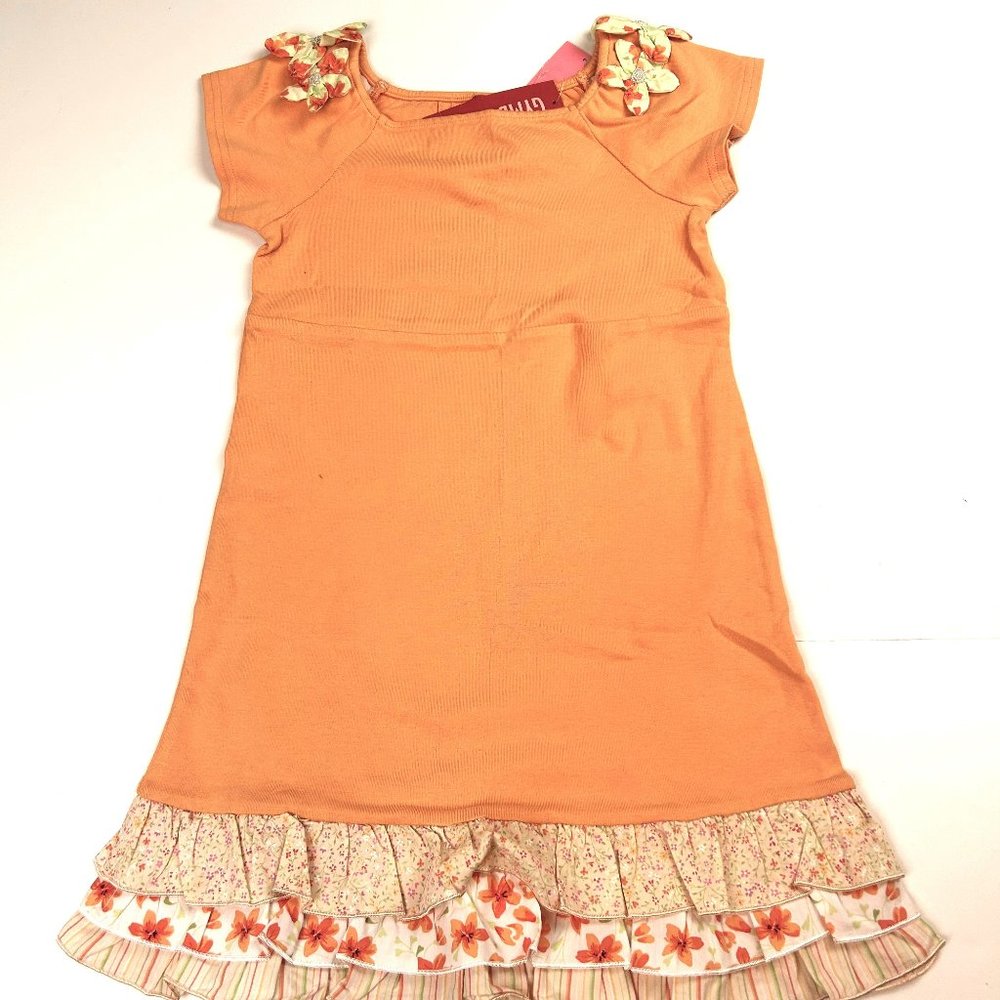 NWT Gymboree Girl Triple Ruffle Hem Knit Dress Size 5